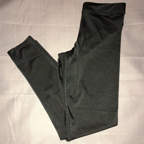 PINK Victoria's Secret Pants - PINK grey shiny leggings size Medium